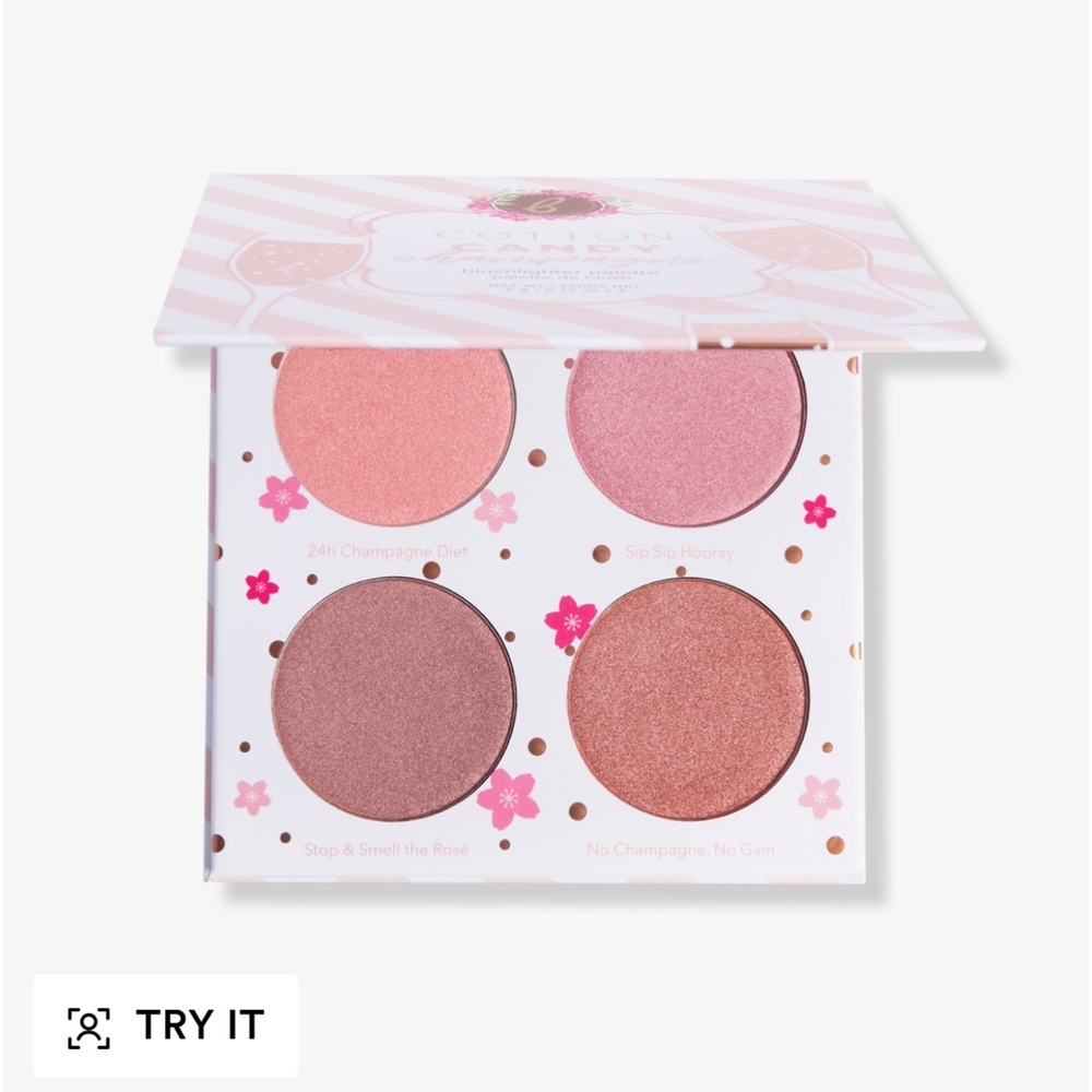 Beauty Bakerie Cotton Candy Champagne Blushlighter Palette (full size)